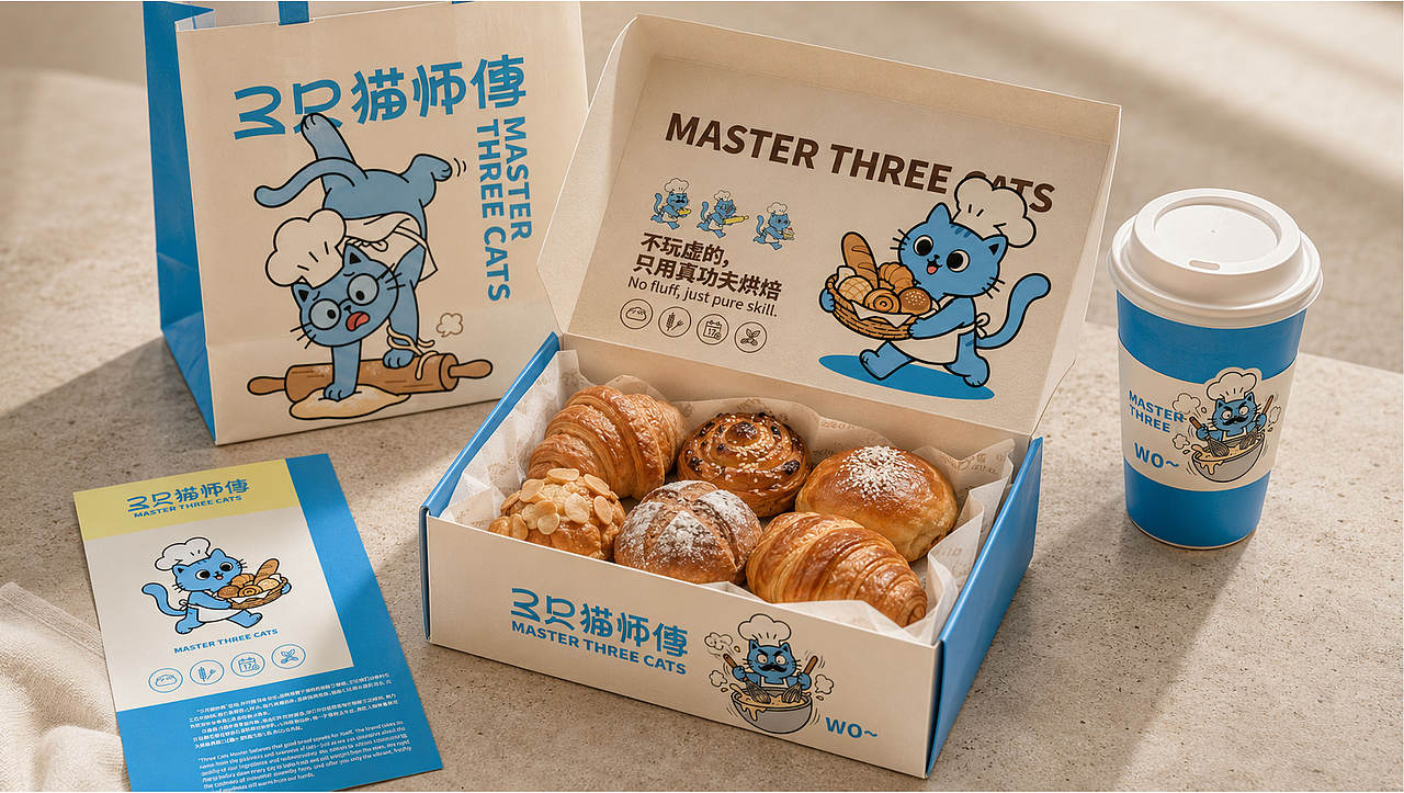 三只猫师傅品牌全案设计（图ZNDExMDMzMTcy） - 品牌 - 站酷设计师在上岸原创素材 - 站酷ZCOOL