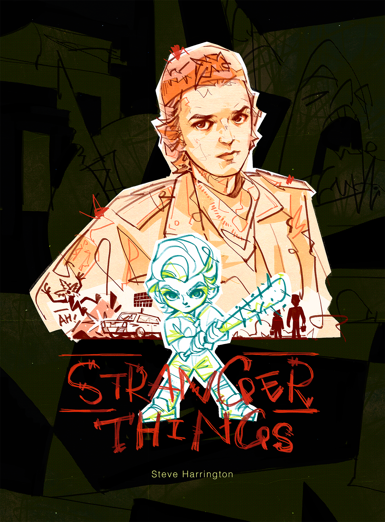STRANGER THINGS｜Fan Art Series（图ZNDExMDM5OTcy） - 创作习作 - 站酷设计师呆萌的Demon原创素材 - 站酷ZCOOL