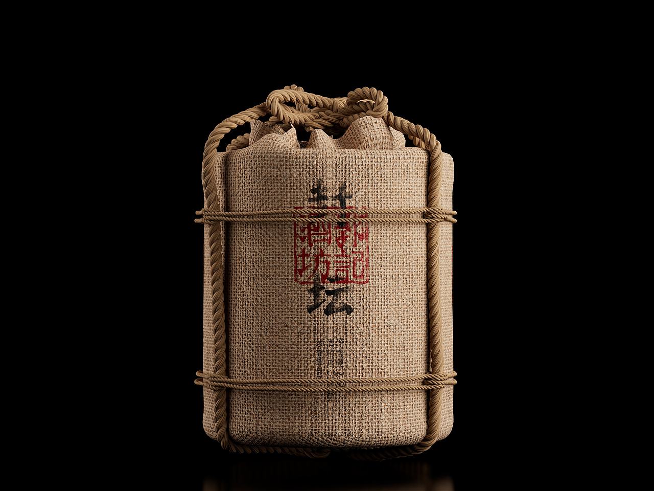 郭大侠-郭记酒坊封坛酒包装（图ZNDExMDQyMjE2） - 包装 - 站酷设计师河岸设计原创素材 - 站酷ZCOOL