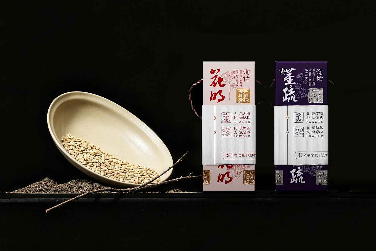 「洵佑」植物草本冲饮系列包装设计 ｜in3 因³（图ZNDExMDQyNDY4） - 包装 - 站酷设计师in3因设计工作室原创素材 - 站酷ZCOOL