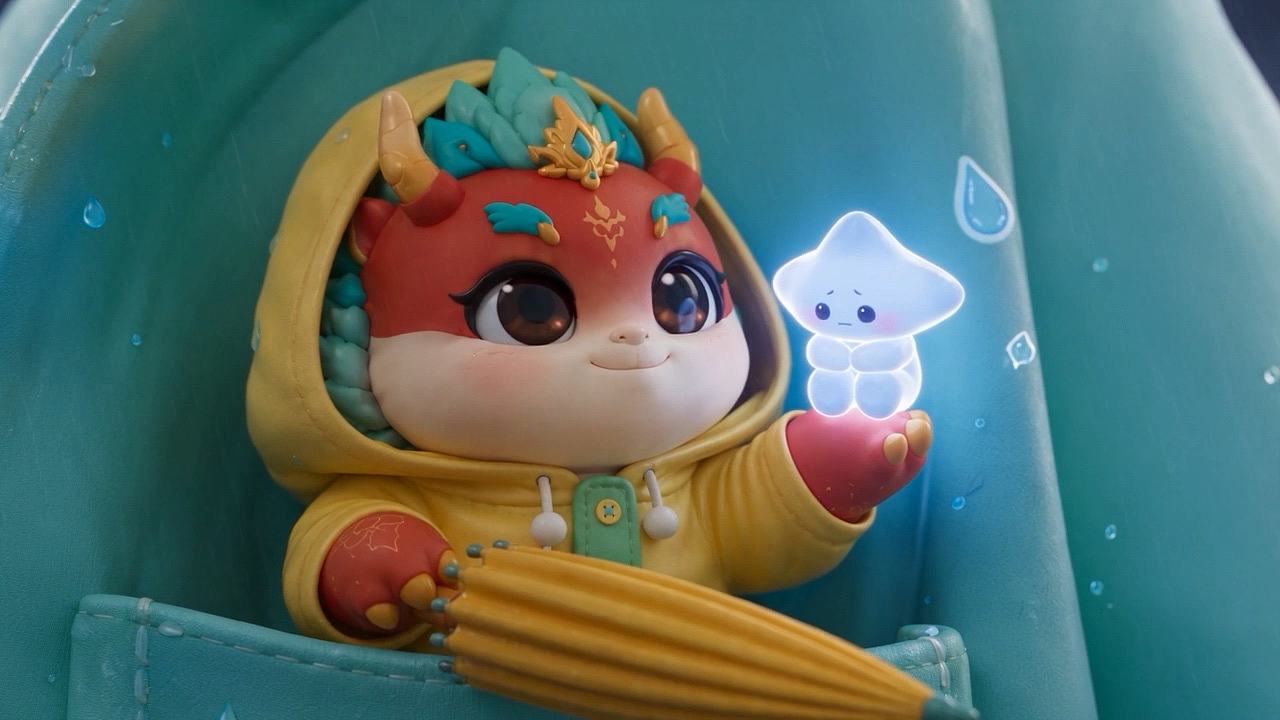 把小星星送回天上|斑波龙雨天治愈系IP动态短片(图ZNDExMDQ5ODY0) - AI作品 - 站酷设计师杨瑞霖原创素材 - 站酷ZCOOL