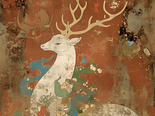 敦煌壁画-九色鹿
