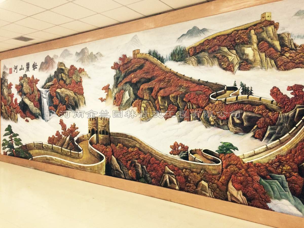 会议室铜雕照壁定制：河南金兰园林景观匠心打造酒泉市新监狱会议室紫铜浮雕壁画（图ZMTU4MTUyNjg=） - 资讯 - 站酷设计师浮雕设计定制公司原创素材 - 站酷ZCOOL