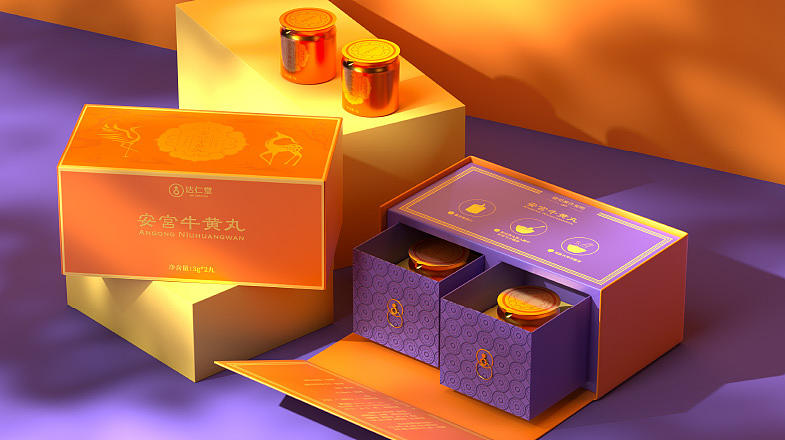 达仁堂安宫牛黄丸 · 北京二山造物全案设计(图ZNDExMTEwNDUy) - 包装 - 站酷设计师二山造物原创素材 - 站酷ZCOOL