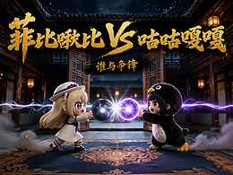 《菲比啾比VS咕咕嘎嘎》AI影视短片展示