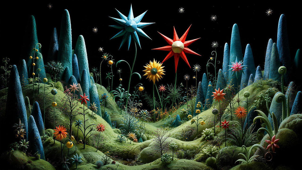《牛来:星花禁域》——一撞,花开(图ZNDExMTUwMDEy) - AI作品 - 站酷设计师阿勇AI创作原创素材 - 站酷ZCOOL