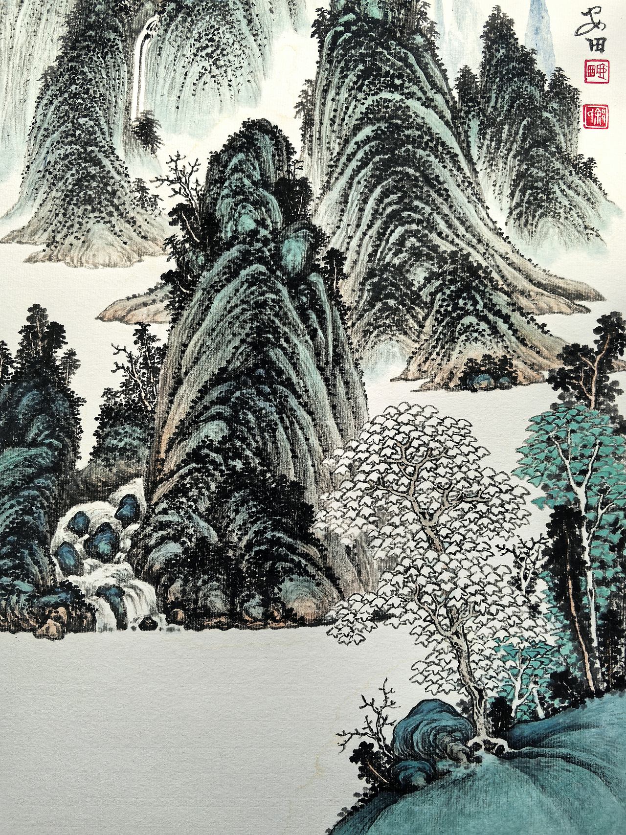 林泉清逸(图ZNDExMTY3NDU2) - 绘画 - 站酷设计师安田原创素材 - 站酷ZCOOL