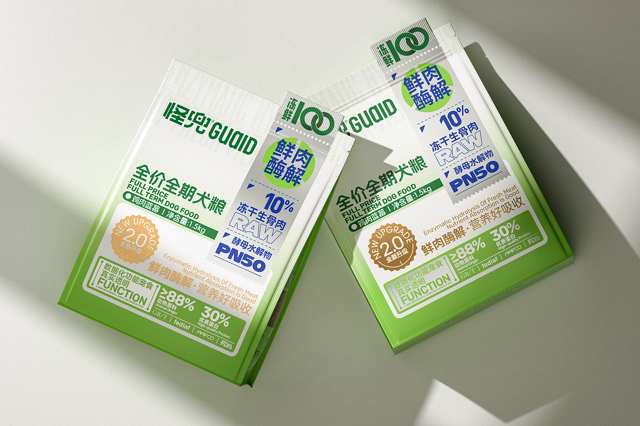 包装设计 | 怪兜冻鲜100犬猫粮产品包装设计（图ZNDExMTY4OTYw） - 包装 - 站酷设计师吴志杰_zj原创素材 - 站酷ZCOOL