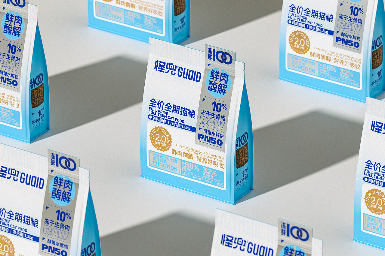 包装设计 | 怪兜冻鲜100犬猫粮产品包装设计（图ZNDExMTY5MDA0） - 包装 - 站酷设计师吴志杰_zj原创素材 - 站酷ZCOOL