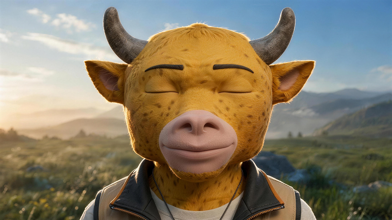 你才是那头牛-牛来(图ZNDExMTY5Njcy) - AI作品 - 站酷设计师阿勇AI创作原创素材 - 站酷ZCOOL