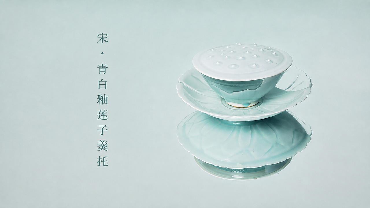宋代青白釉莲子盏托 | 修复案例（图ZNDExMTc1MDg0） - 其他工业/产品 - 站酷设计师醒狮数字缮物原创素材 - 站酷ZCOOL