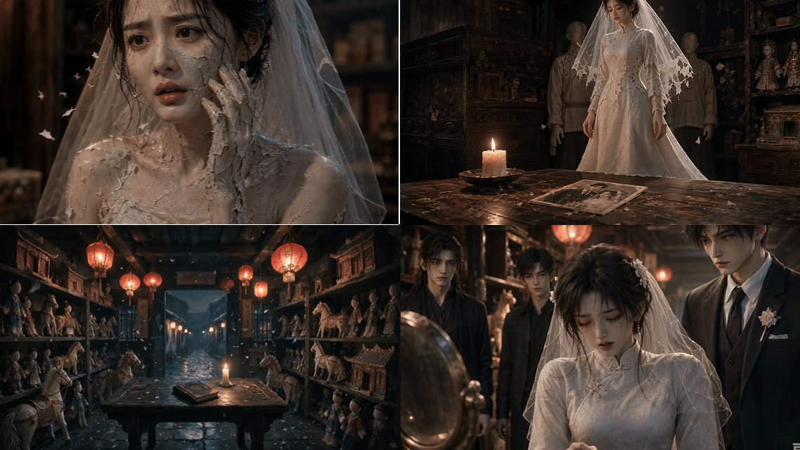 《借命十分钟》第 2 集|《新娘不知道自己死了》(图ZNDExMTc1OTQ0) - AI作品 - 站酷设计师钰欣1原创素材 - 站酷ZCOOL