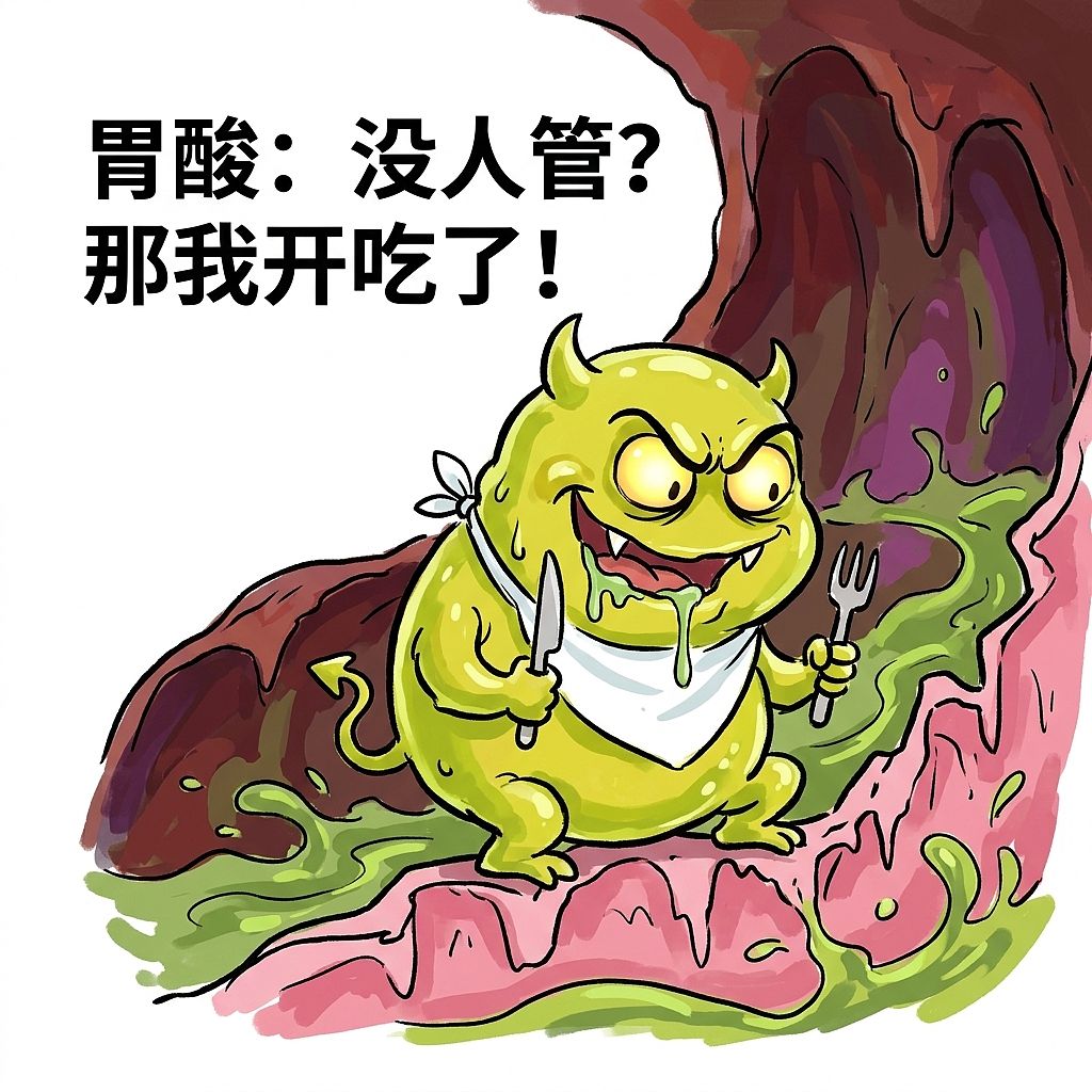 你的胃正在偷偷"吃自己"!每3天不换皮就当场融化(图ZNDExMTg1MzM2) - 中/长篇漫画 - 站酷设计师huashuoshi原创素材 - 站酷ZCOOL