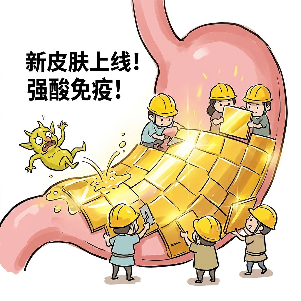 你的胃正在偷偷"吃自己"!每3天不换皮就当场融化(图ZNDExMTg1MzQw) - 中/长篇漫画 - 站酷设计师huashuoshi原创素材 - 站酷ZCOOL