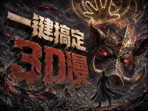 看我是怎么样一键搞定3D漫的？