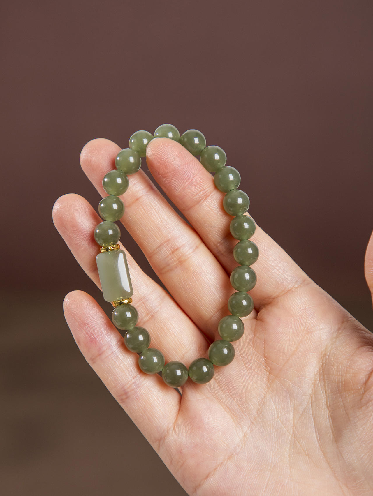 有间|珩钻和田玉平安无事牌手串8mm（图ZNDExMTk4MzEy） - 产品摄影 - 站酷设计师有间图片社原创素材 - 站酷ZCOOL