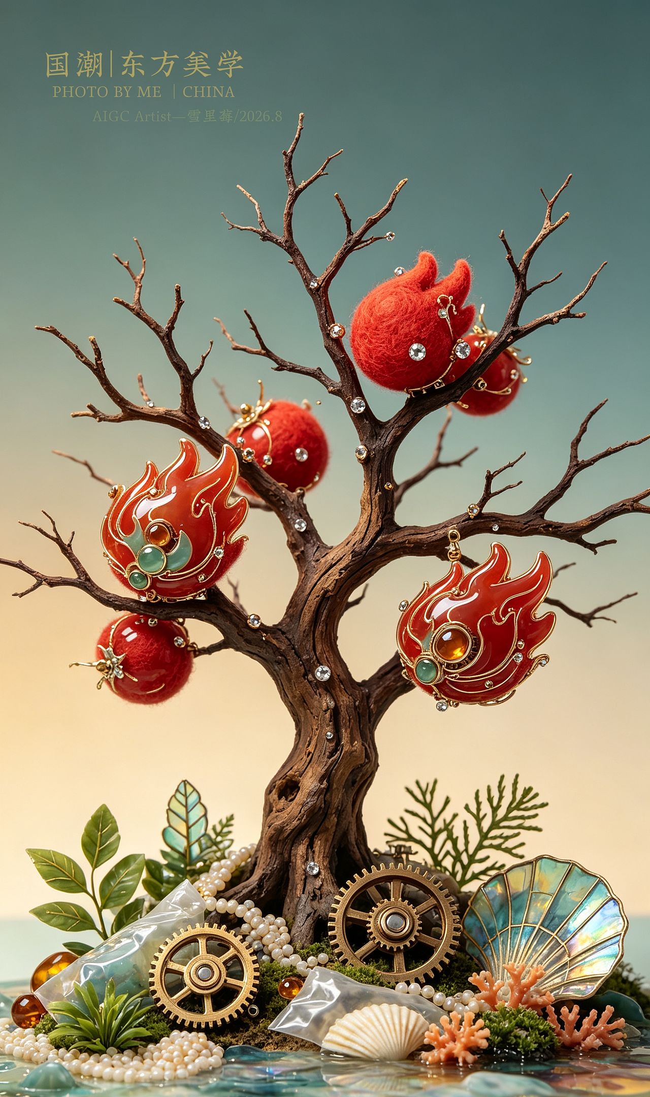 风中的植物：《生命如火》系列（图ZNDExMjE4OTcy） - 创作习作 - 站酷设计师雪里莓工作室原创素材 - 站酷ZCOOL