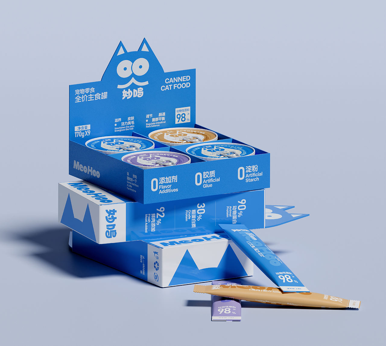 MeoHoo妙呜 | 宠物品牌包装设计(图ZNDExMjIyNDAw) - 品牌 - 站酷设计师野生花品牌设计原创素材 - 站酷ZCOOL
