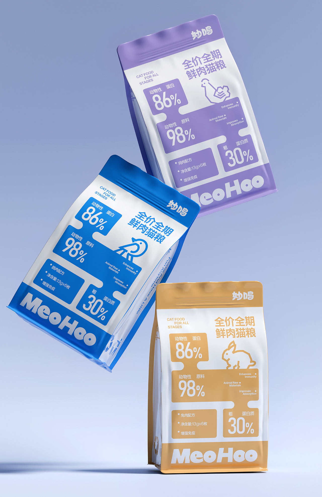 MeoHoo妙呜 | 宠物品牌包装设计(图ZNDExMjIyMzg4) - 品牌 - 站酷设计师野生花品牌设计原创素材 - 站酷ZCOOL