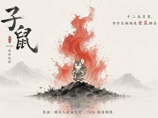 十二生肖，原创水墨国风电影 《鼠来》预告片
