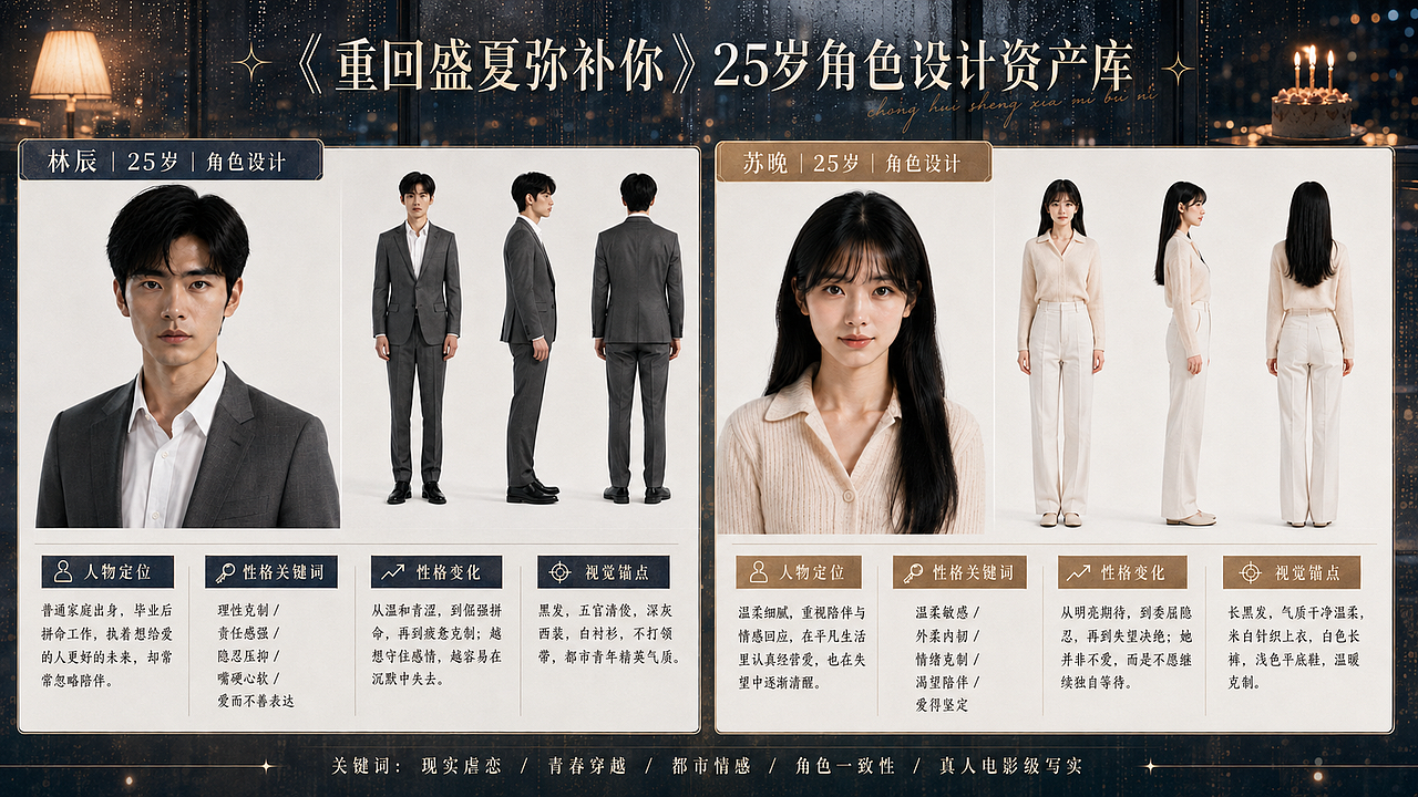 《重回盛夏弥补你》真人漫剧方案展示（图ZNDExMjM5Mjgw） - AI作品 - 站酷设计师落井然原创素材 - 站酷ZCOOL