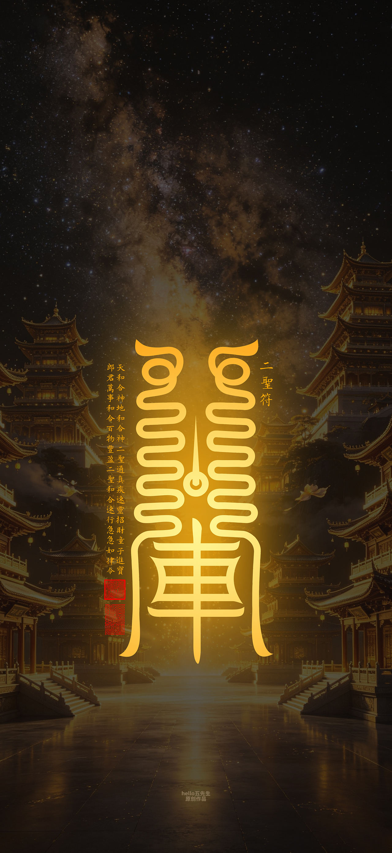 【道教文化】天地和合二圣（图ZNDExMjYwMzEy） - 闪屏/壁纸 - 站酷设计师hello五先生原创素材 - 站酷ZCOOL