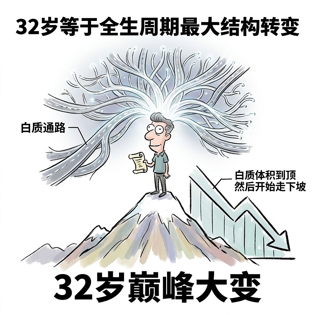 大脑的5个人生阶段:9岁、32岁、66岁、83岁(图ZNDExMjYxNTc2) - 中/长篇漫画 - 站酷设计师huashuoshi原创素材 - 站酷ZCOOL