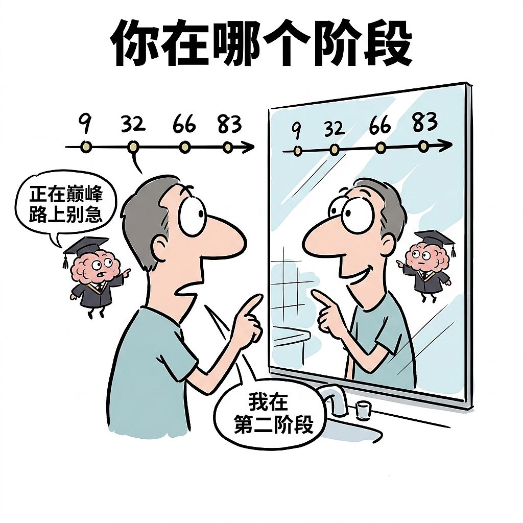 大脑的5个人生阶段:9岁、32岁、66岁、83岁(图ZNDExMjYxNTky) - 中/长篇漫画 - 站酷设计师huashuoshi原创素材 - 站酷ZCOOL