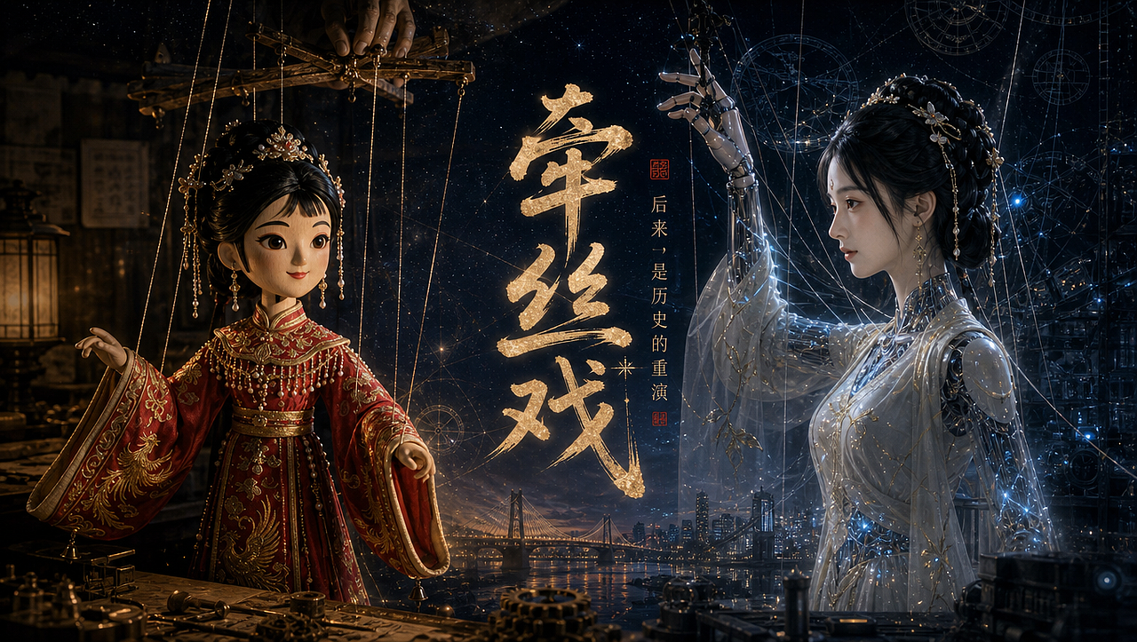 《牵丝戏-后来，是历史的重演》（图ZNDExMjY2ODMy） - AI作品 - 站酷设计师智捷一云原创素材 - 站酷ZCOOL