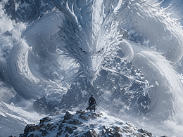 雪山之上，人与龙的一场对峙