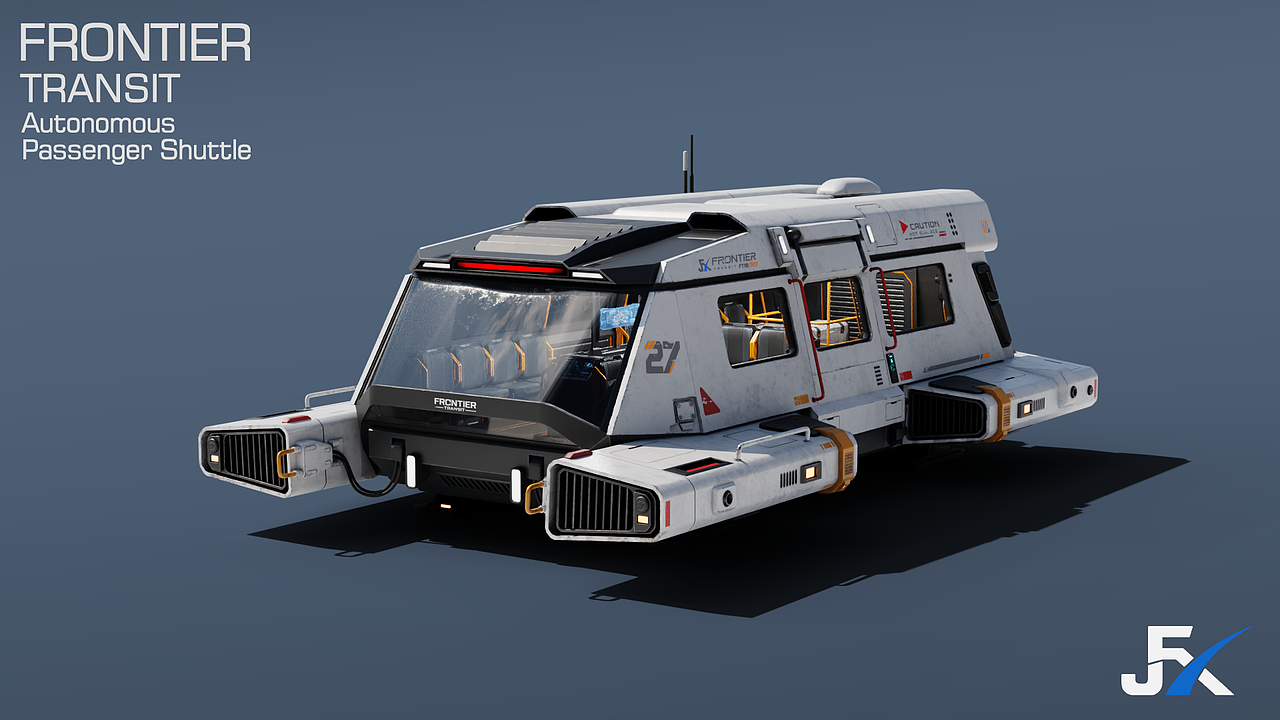 FRONTIER Transit｜自主载客穿梭机（图ZNDExMjcwMjg4） - 机械/交通 - 站酷设计师动画肝帝原创素材 - 站酷ZCOOL