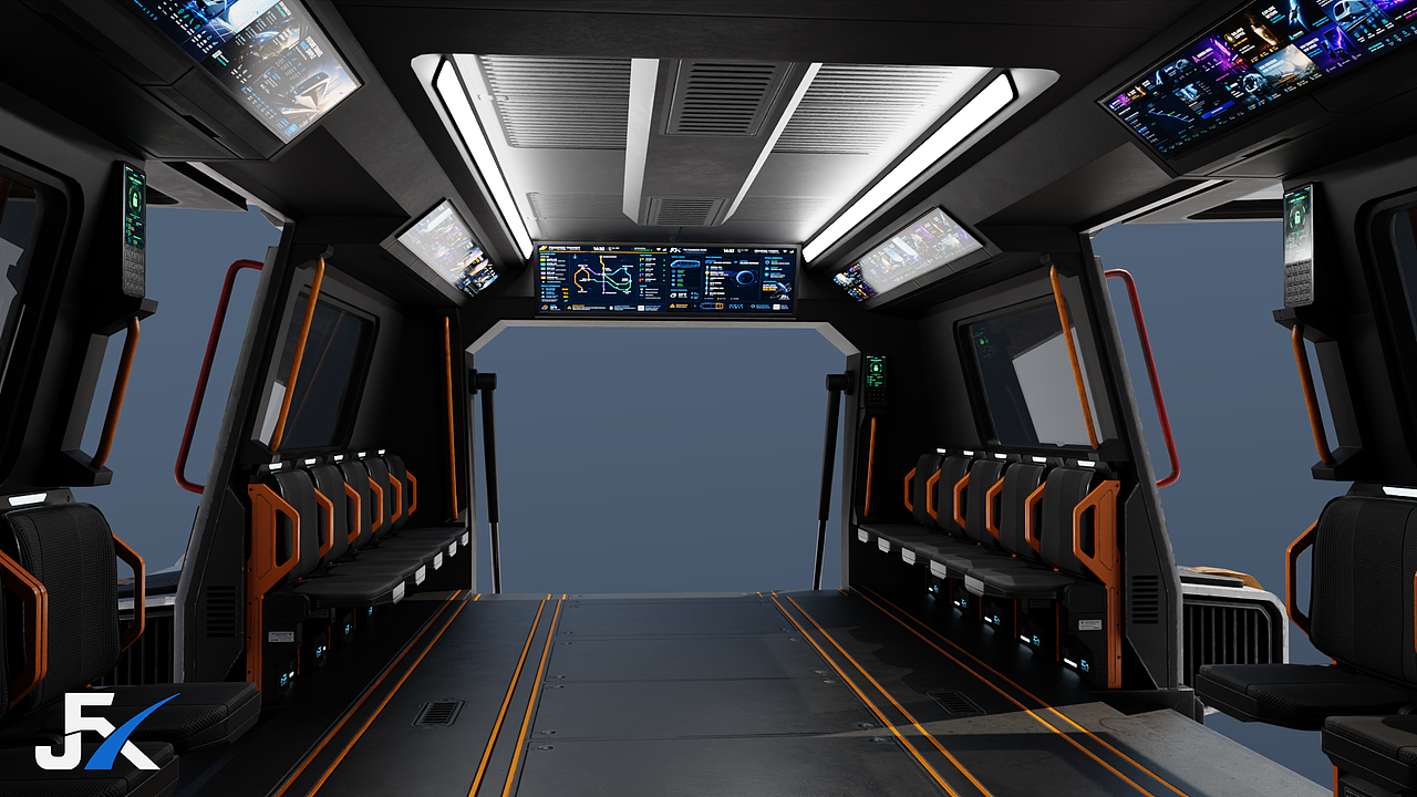 FRONTIER Transit｜自主载客穿梭机（图ZNDExMjcwMzI4） - 机械/交通 - 站酷设计师动画肝帝原创素材 - 站酷ZCOOL