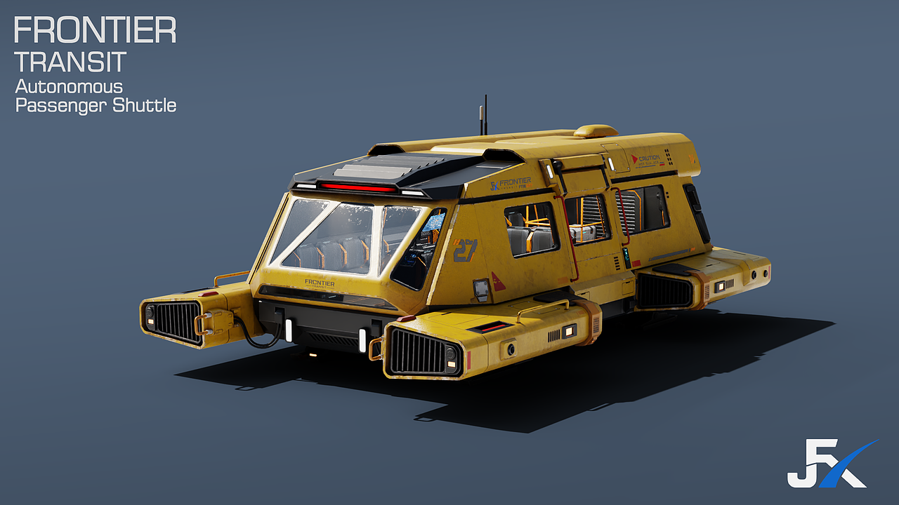 FRONTIER Transit｜自主载客穿梭机（图ZNDExMjcwMjgw） - 机械/交通 - 站酷设计师动画肝帝原创素材 - 站酷ZCOOL