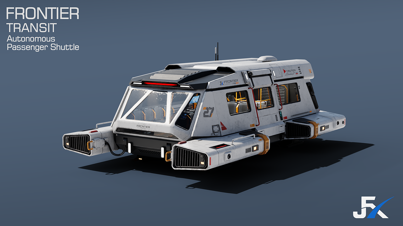 FRONTIER Transit｜自主载客穿梭机（图ZNDExMjcwMjc2） - 机械/交通 - 站酷设计师动画肝帝原创素材 - 站酷ZCOOL