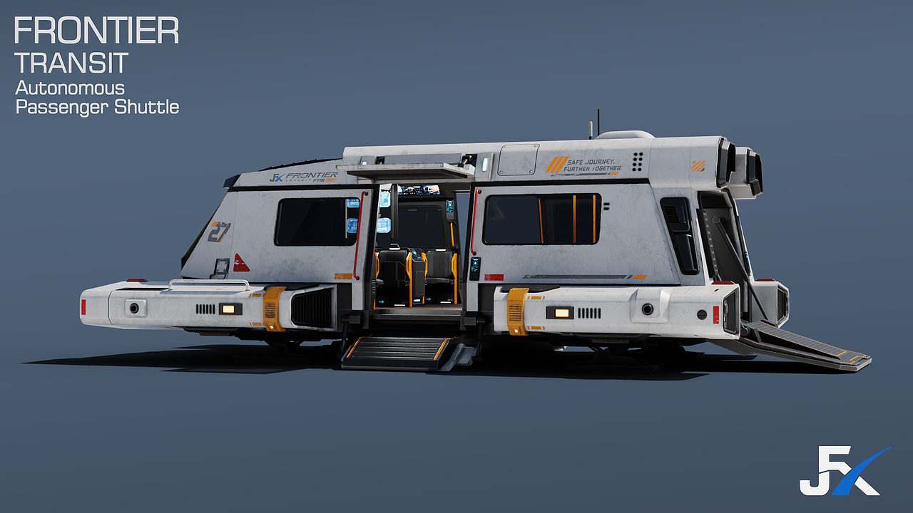 FRONTIER Transit｜自主载客穿梭机（图ZNDExMjcwMzA0） - 机械/交通 - 站酷设计师动画肝帝原创素材 - 站酷ZCOOL
