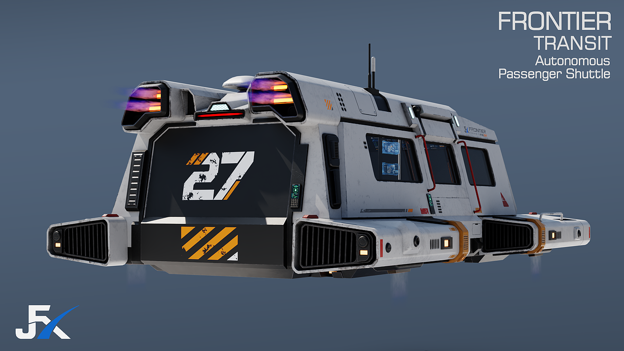 FRONTIER Transit｜自主载客穿梭机（图ZNDExMjcwMzYw） - 机械/交通 - 站酷设计师动画肝帝原创素材 - 站酷ZCOOL
