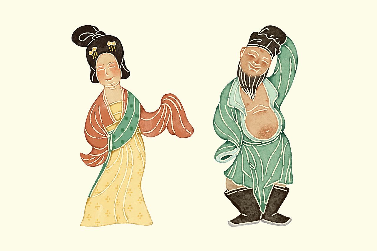 乐舞&皮影插画（图ZNDExMjc0MjQ0） - 儿童插画 - 站酷设计师Duffy汪原创素材 - 站酷ZCOOL