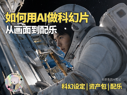 摸鱼AI | 如何用AI做科幻片🔥画面到配乐！4招学会！