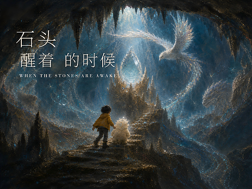 AI短片《石头醒着的时候》