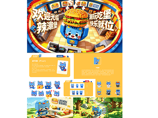 学生作品：汉堡IP形象设计 | 视觉设计 | 宣传物料