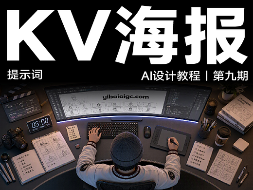 海报KV主视觉画面AI提示词丨原文含附件丨设计师的十二时辰