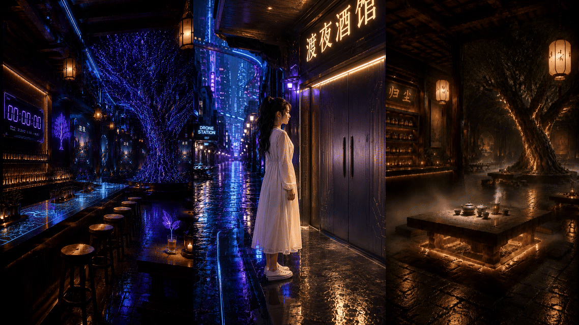 AIGC影视剧丨《归尘茶舍》-皮影篇 方案展示（图ZNDExMzE0ODQ4） - 短片 - 站酷设计师识雾霭原创素材 - 站酷ZCOOL