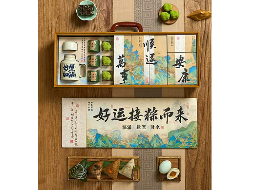 落地的一款古风中式礼盒包装设计（个人主页-ZNzQwNTE1NDQ=） - 包装 - 站酷设计师吉鱼礼盒包装设原创素材 - 站酷ZCOOL