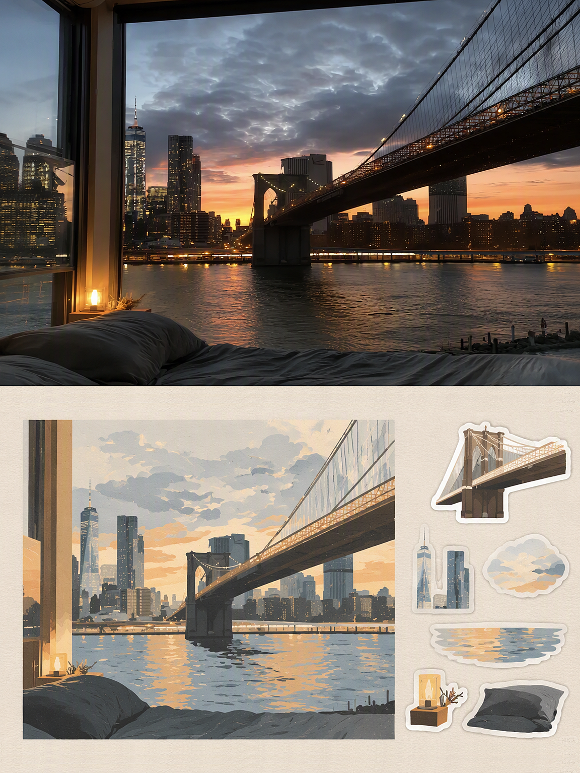 旅行手帐贴纸！像是又去旅行了一次！（图ZNDExMzIyNTQ0） - AI作品 - 站酷设计师VaeenAiDesign原创素材 - 站酷ZCOOL