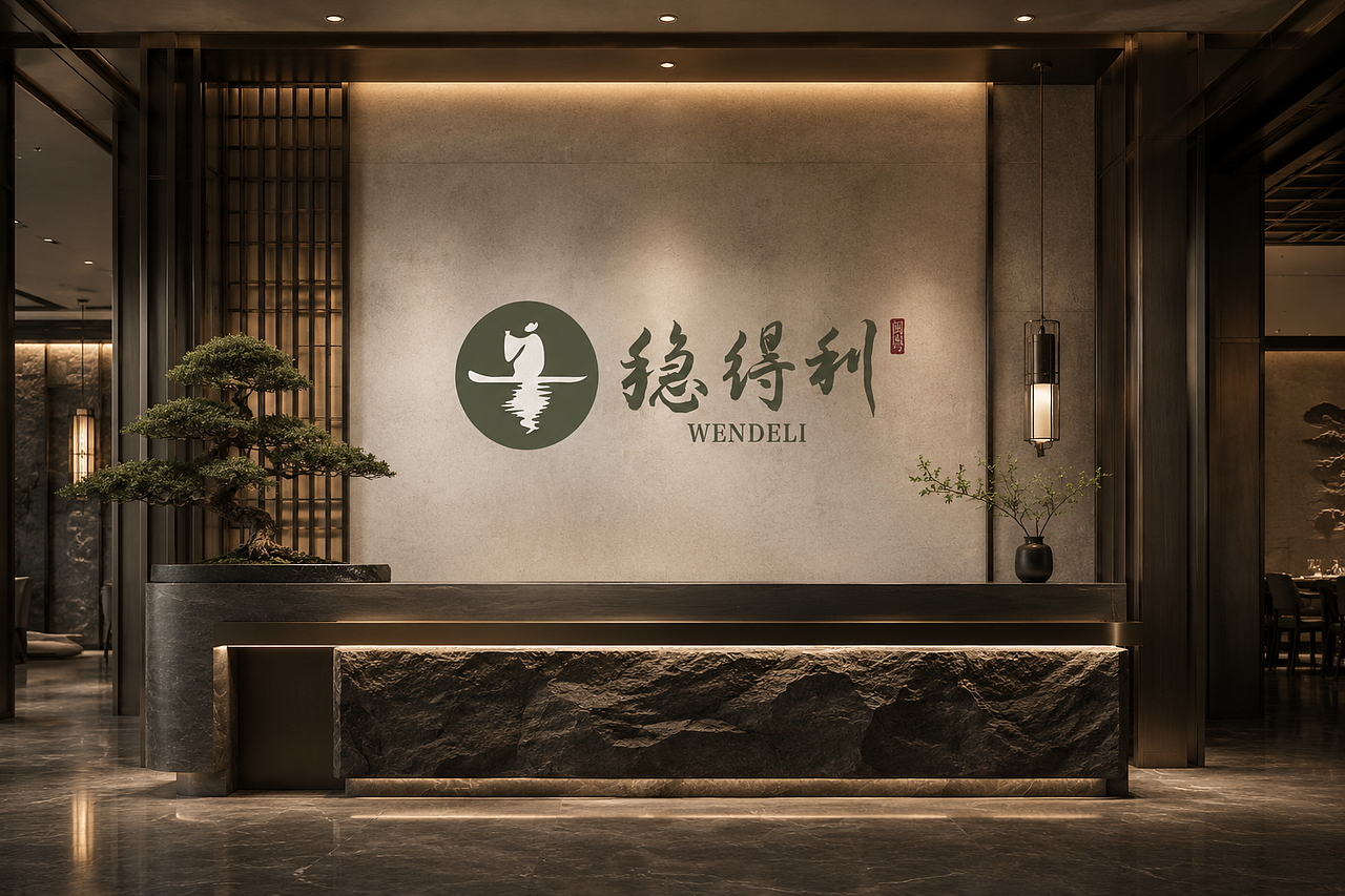 稳得利 · 闽粤意境菜品牌VI设计｜一叶扁舟，水映东方（图ZNDExMzMwNjYw） - Logo - 站酷设计师狮动策划设计原创素材 - 站酷ZCOOL