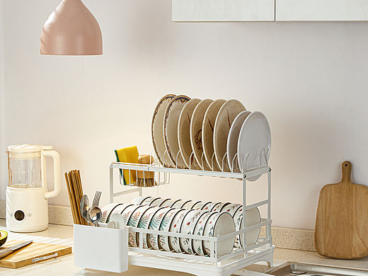 厨房沥水置物架商业摄影