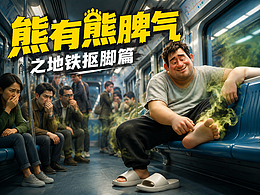社会公共道德-地铁脱鞋抠脚篇