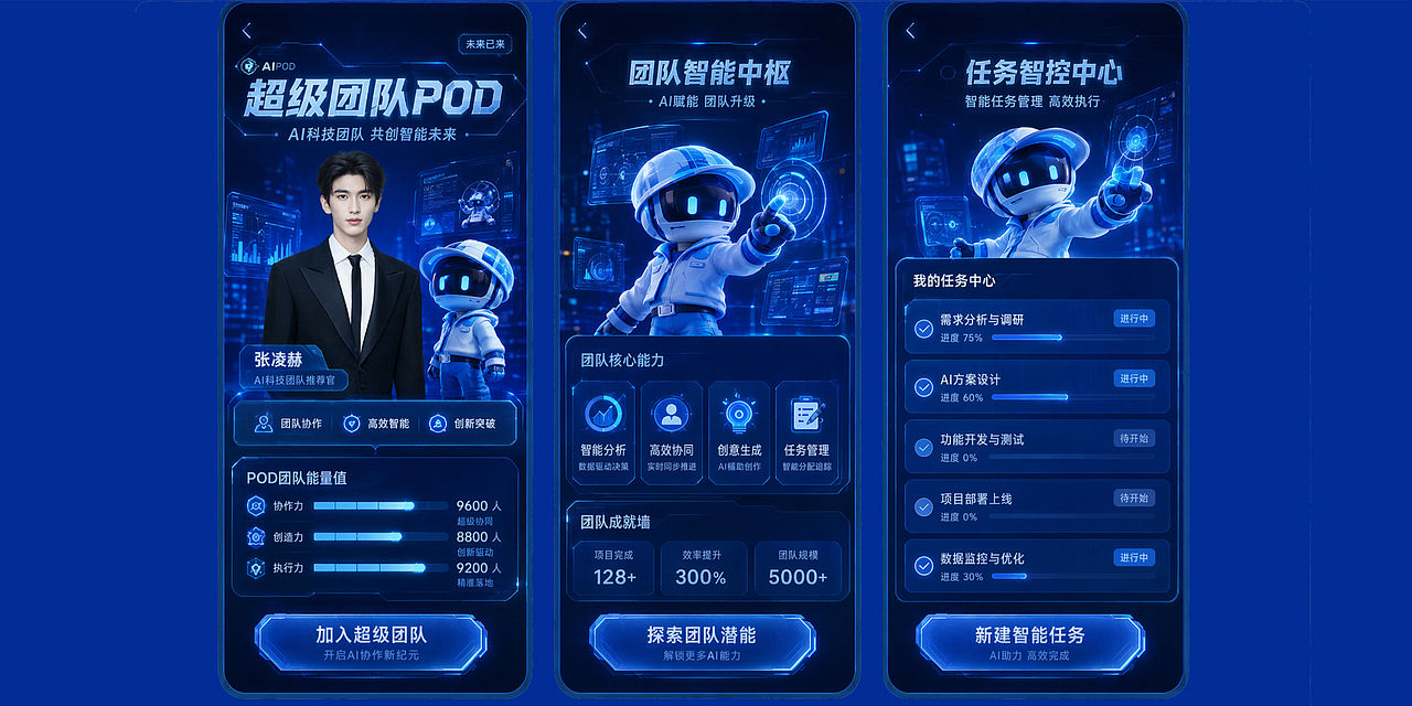 超级团队POD主视觉设计（图ZNDExMzU3MDc2） - 海报 - 站酷设计师蓝湖羊原创素材 - 站酷ZCOOL