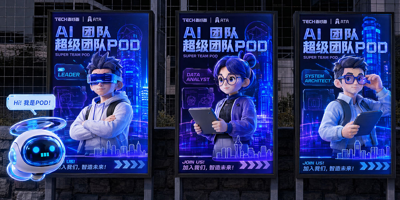 超级团队POD主视觉设计（图ZNDExMzU3MTEy） - 海报 - 站酷设计师蓝湖羊原创素材 - 站酷ZCOOL