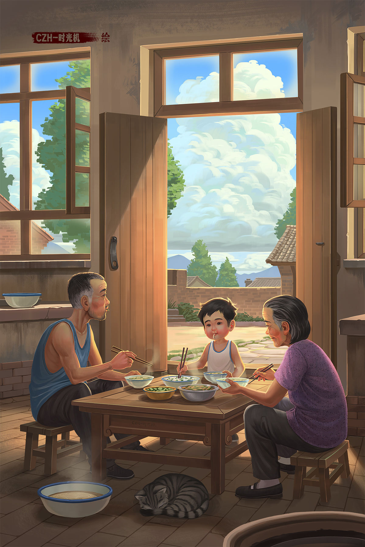 炎夏系列合集（图ZNDExMzkxMjMy） - 创作习作 - 站酷设计师CZH-时光机原创素材 - 站酷ZCOOL